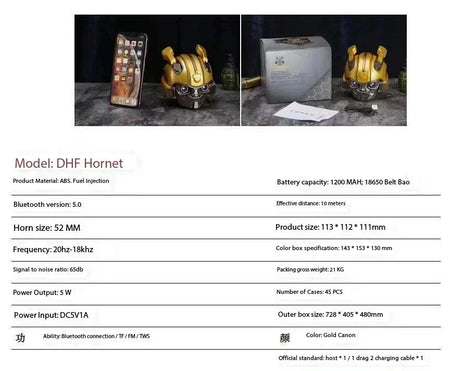 Bluetooth Speakers Bumblebee Transformers New Creative Cartoon Wireless Card Mini Outdoor Low Small Acoustics Megaphone Echo Dot