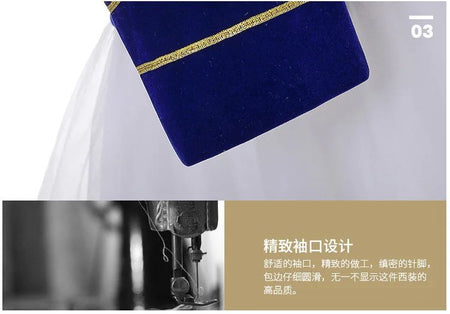 Men Stage Couple Costumes Photo Military Dress Suit Navy Men's and Women's Military Band Uniform Sailor Suit Spring and Autumn