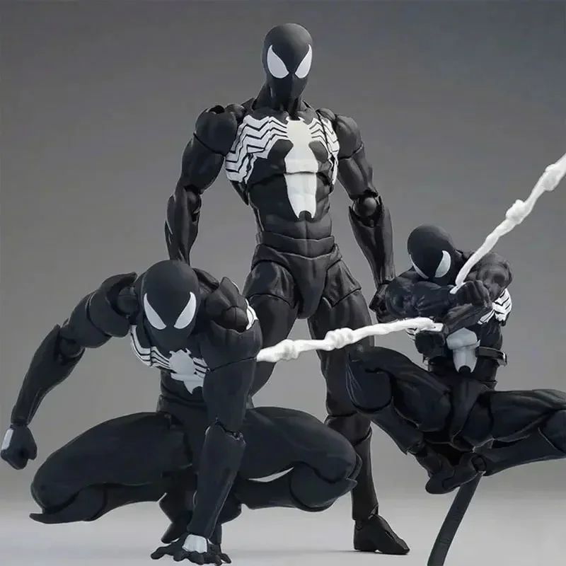 Mess Toys Spider Man Symbiote Spiderman Messtoys Black Suit Neighbor Scarlet Spider Anime Action Figure Gifts Toys