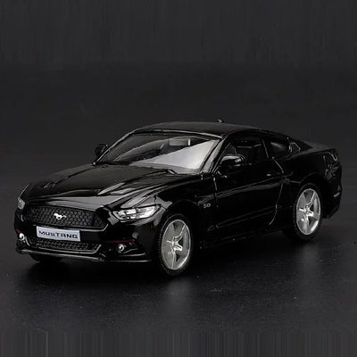 1:36 Ford Mustang GT Toy Car Model Replica Scale Metal Diecast Miniature Art Vehicle Figure Collection Xmas Gift Boy Toy