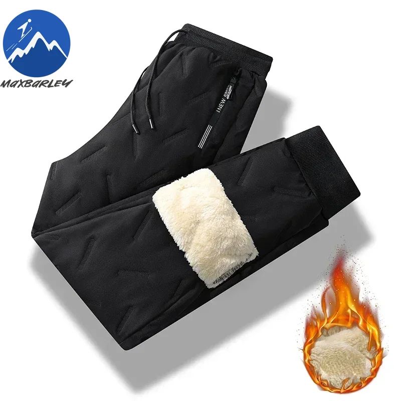 8xl Winter Thickened Mens Down Pants High Quality Fashion Drawstring Sports Pants Men's Jogger Outdoor Loose Leisure Down Pants