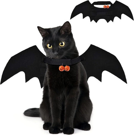 Halloween Cute Pet Dog Cat Clothes Black Bat Wings Harness Costume Cosplay Party Pets Decoration Supplies Cats Dogs Accessories