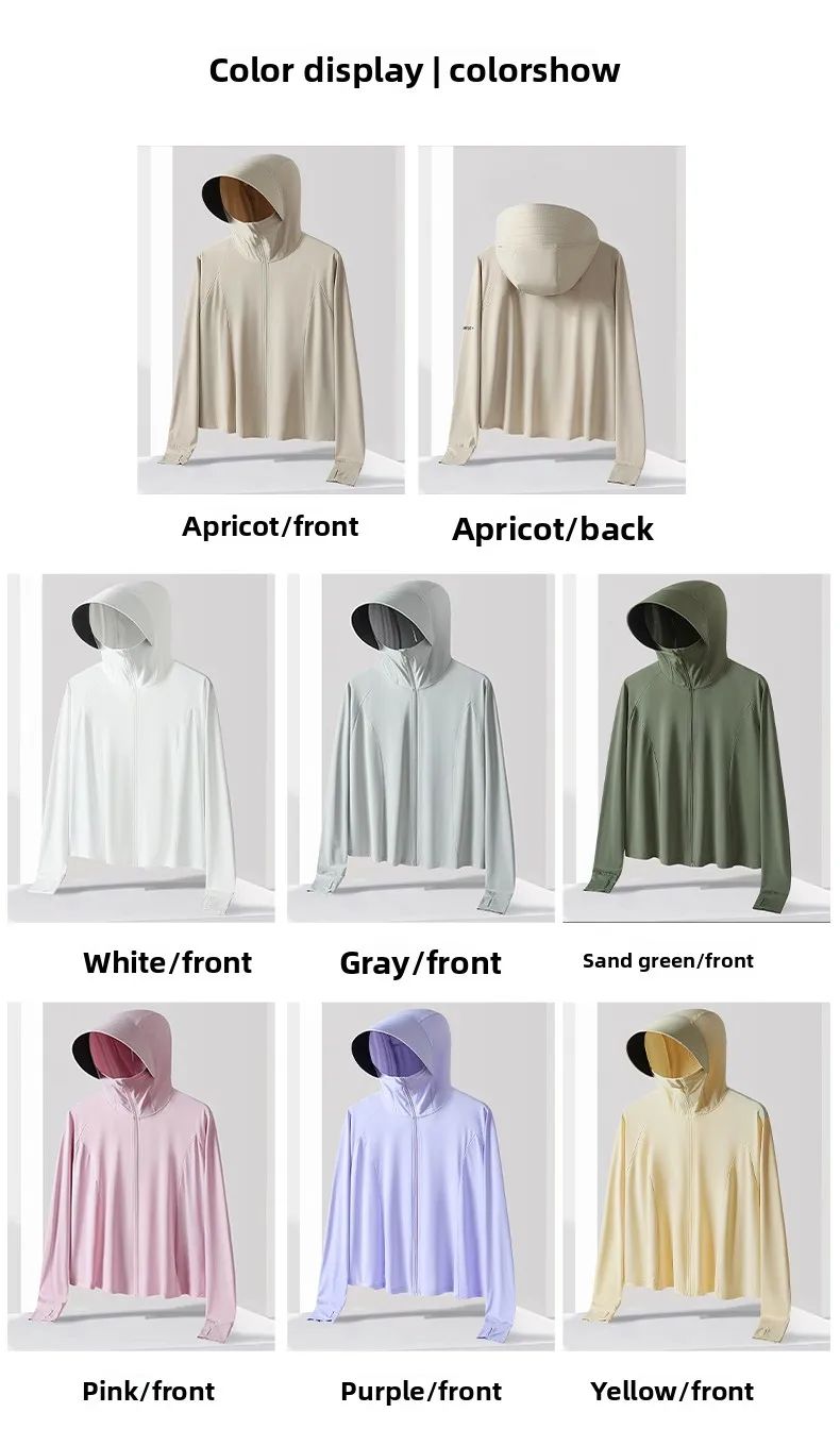 Neutral Hooded Sports Running Jacket Lightweight Quick Drying Suitable Outdoor Running Fitness Travel Commuting Sun Protection
