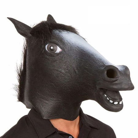1 Pcs Funny Halloween Mask Halloween Decorations Horse Head Latex Masks Masquerade Party Decorations Adult Happy Halloween