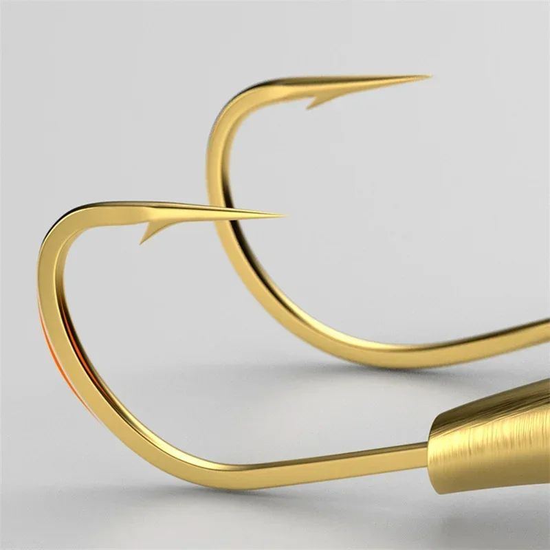 10PCS/lot Stainless Steel Fishing Hook Japan Barbed Overturned Hook Fishing Accessories Supplies Lure Carp Brass Fishing Tackle