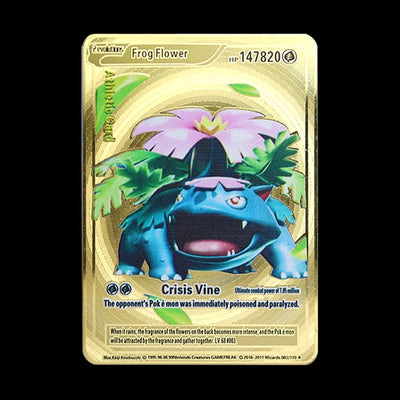 Pokemon 183200 Points High Hp  Gold Black English French Metal Cards Vmax Mega GX Game Collection Cards Charizard Pikachu Mewtwo