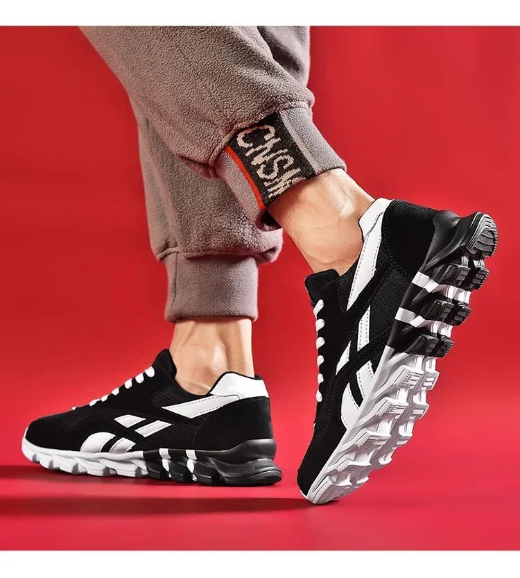 Brand Trend Size 46 47 48 Men's Wear-resistant Cushioning Thick-soled Fitness Sneakers Outdoor Breathable Running Shoes for Men