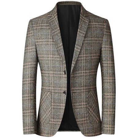 Black Men V-neck Single-breasted Suit Jacket, Fashion Slim Dress Coats, Blue Gray Yellow Blazers, Male Casual Tops Asian Size