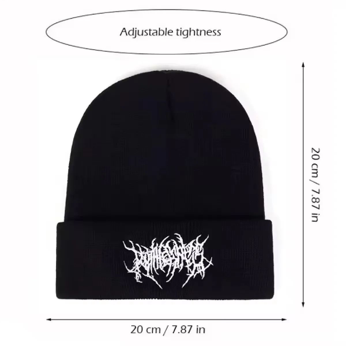 Warm Women Men Winter Beanies Hats Gothic Street Punk Knitted Bonnet Caps 100% Cotton Fashion Keep Warm Skullies Beanies Hats