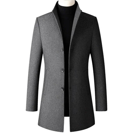 TFETTERS Brand Trench Coat Korean Fashion Business Casual Stand Collar Long Jackets for Men 2025 Autumn Windbreaker Winter Coats