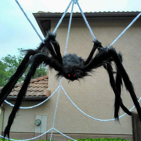 Halloween Spider Decoration Realistic Super Plush Spider Scary Indoor Home Scream Party Outdoor Garden Yard Decoration Supplies