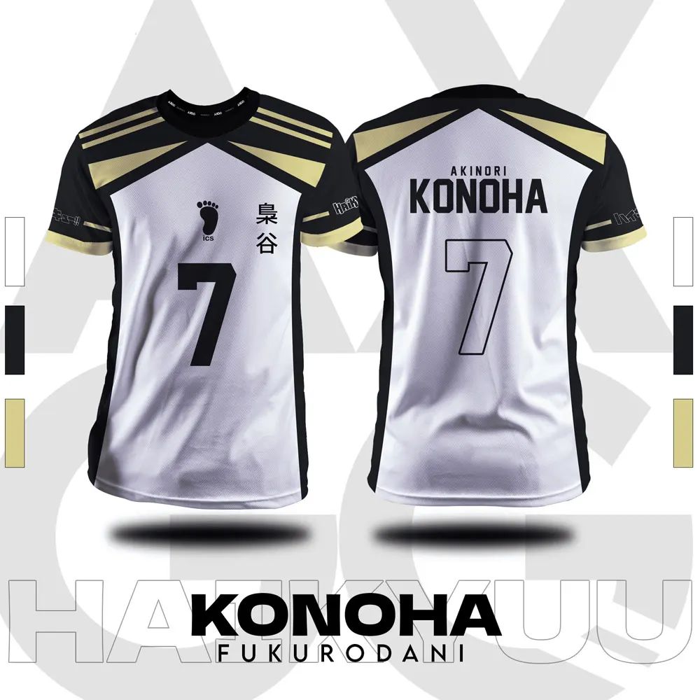 2025 new Haikyuu Fukurdani cartoon anime cosplay men's sweater summer short sleeved T-shirt top 2024 new fashion women's T-shirt