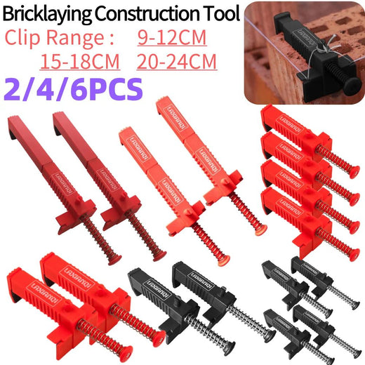 2/4/6Pcs Bricklaying Construction Tool Wire Drawer Bricklaying Tool Brick Line Clips Line Runners For Building Construction