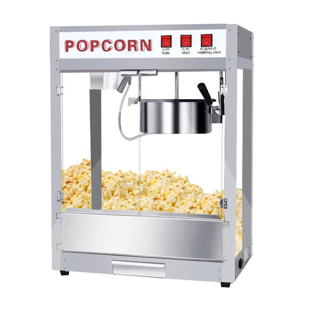 220V Professional Commercial Popcorn Machine Automatic Hot Air Electric Popcorn Popper C