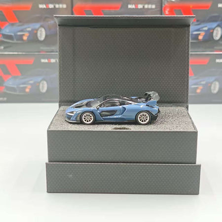 New In Stock Masdi 1:64 Mclaren Senna 1110 Special Edition Alloy Miniature Static Car Model Customized Boy Toys Gifts Collection