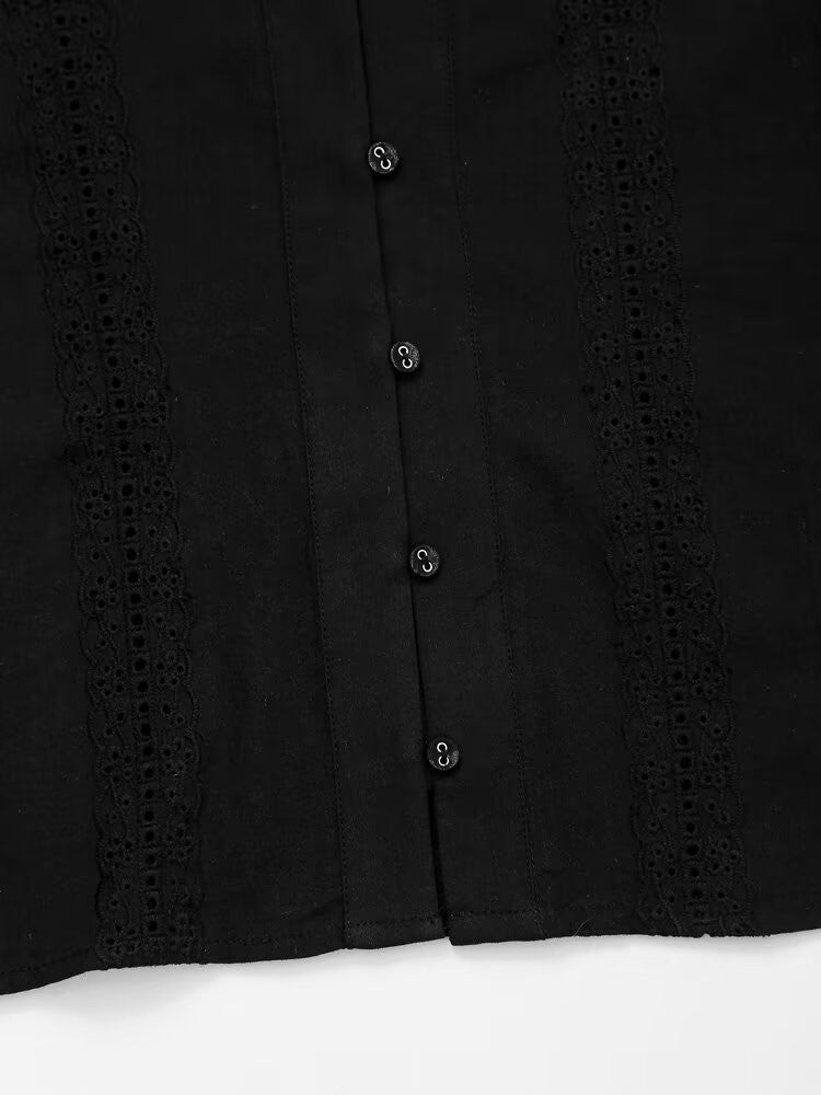 Embroidery Blouses For Lady Y2K Tops Harajuku Fashion Vintage Blouse Elegant Women's Luxury Blouses Long Sleeve Shirt