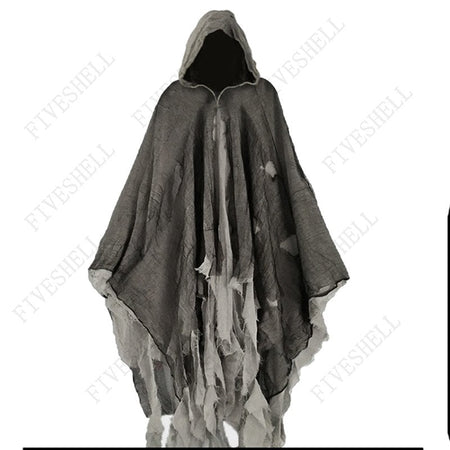 Unisex Halloween Ghost Dementors Cosplay Costume Gothic Horror Zombie Tattered Hooded Capes Day Of The Dead Party Props Cloaks