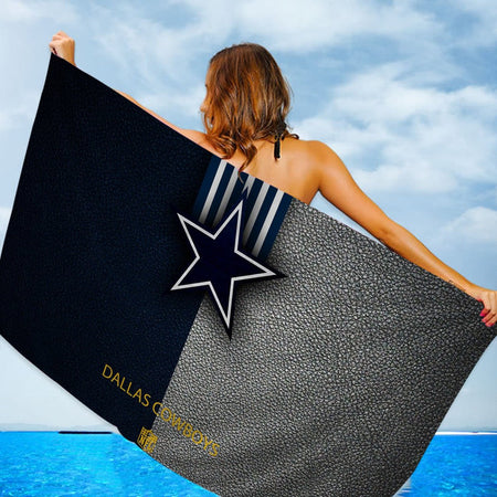 Dallas C-Cowboys Prayer Big Microfiber Beach Towels Quick Dry Towel Sand Beach Towels Pool Towel for Travel Swim Pool Yoga