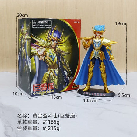 Japanese Anime Saint Seiya Figure Phoenix Ikki Hyoga Seiya Shiryu Standing Figure Toy PVC Box Figure Collection Decoration 19cm