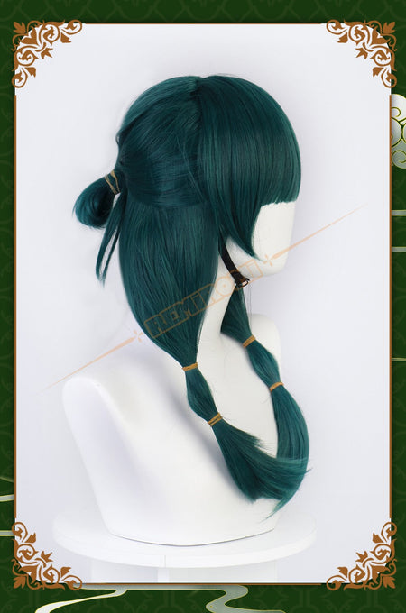 Maomao Cosplay Wig Synthetic Anime The Apothecary Diaries Green Hair 2 Styles Kusuriya no Hitorigoto Hairpin Headress +Wig Cap