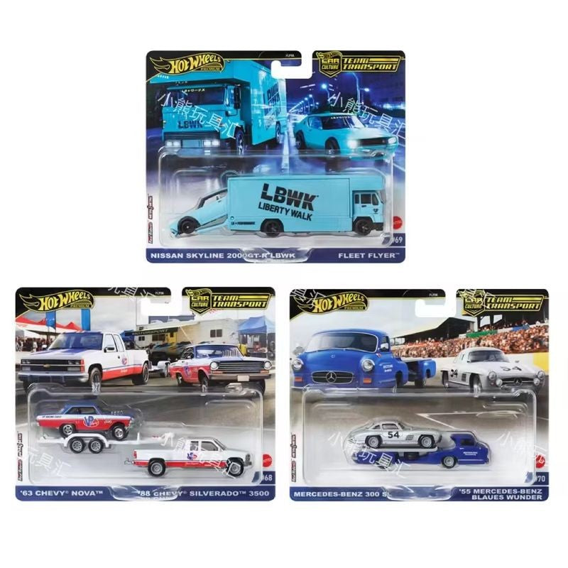 New Hot Wheels Legends Tour Team Transport 2025 - Bmw M3 And Hw Rally Hauler 1:64 Scale Toy Cars Collect Kid Holiday Gifts