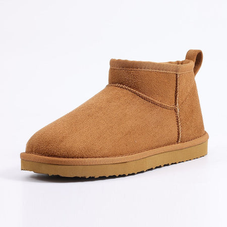 Smile PoP New Winter Cotton Women Boots Warm Suede Women Shoes Casual Plush Mini Cotton Snow Boots Nonslip Furry Ankle Shoes