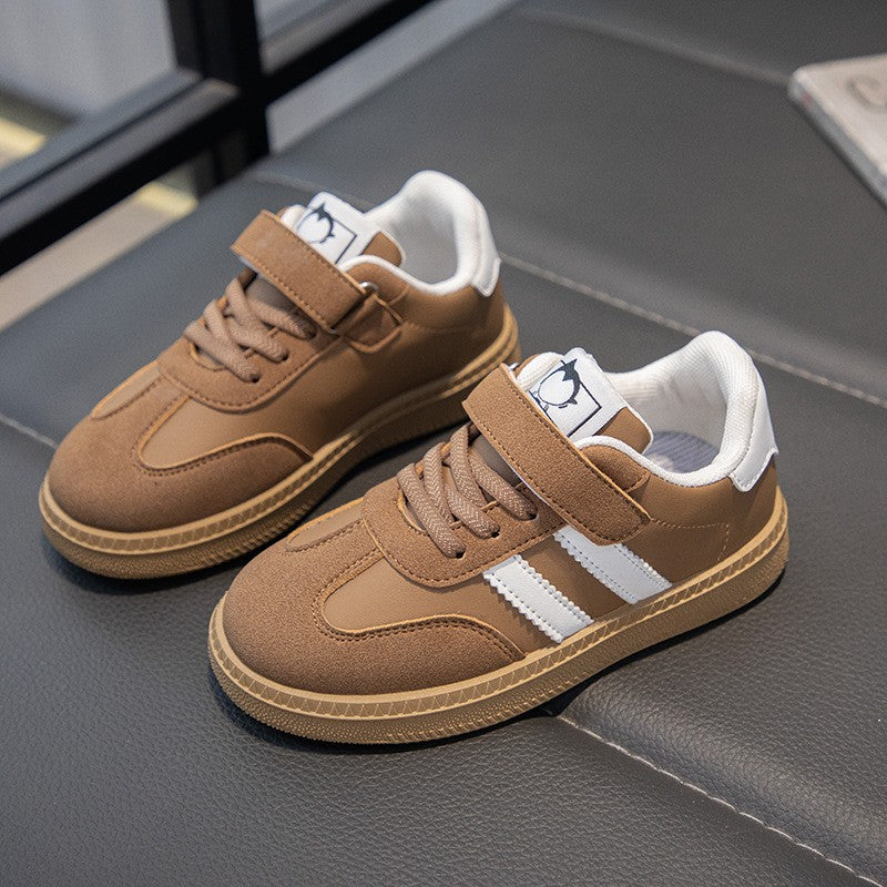 Lightweight Kids Skate Shoes 2025 New Spring Boys Non-slip Sports Footwear Breathable Training Running Fashion Sneakers
