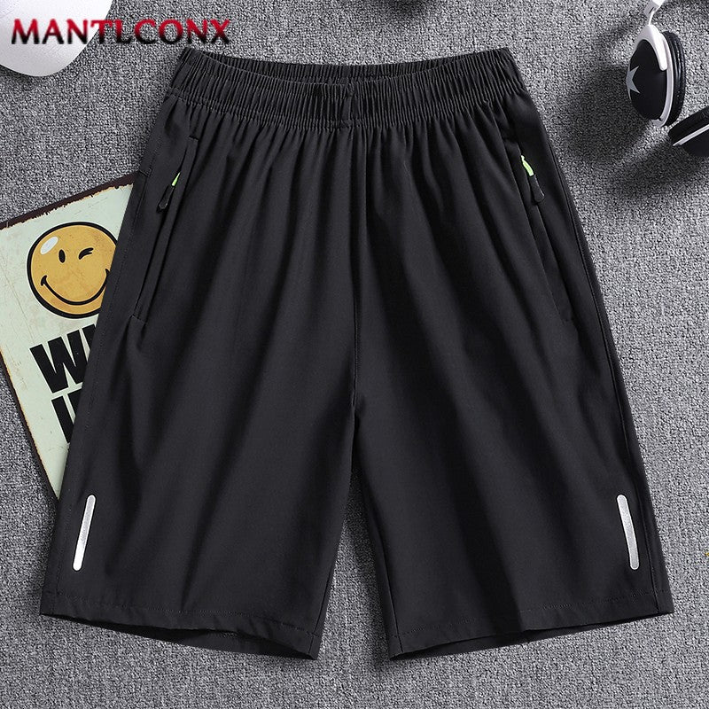 Breathable Running Jogging Men's Shorts Quick Dry Fashion Board Shorts Male Summer Elastic Casual Shorts Men Solid Color M-4XL
