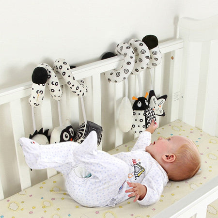 Baby Toy Toddler Cribs Cradles Hanging Bell Baby Stuff Newborn Stroller Stroller Play Arch Bed Toys for Babies 0 12 Months