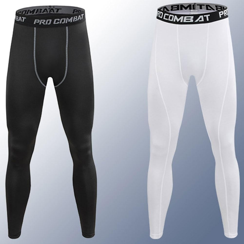 Men Compression Tight Leggings Running Sports Male Workout Bottoms Trousers Jogging Dry Yoga Pants Quick Fitness Training
