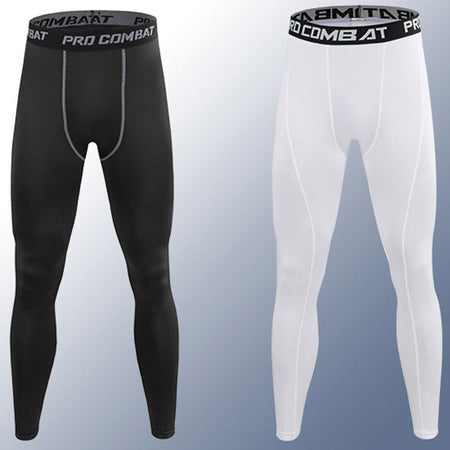 Men Compression Tight Leggings Running Sports Male Workout Bottoms Trousers Jogging Dry Yoga Pants Quick Fitness Training