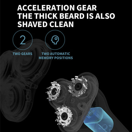 XIAOMI MIJIA S500 Electric Shaver Dry Wet Shaving Triple Blade Trimmer Beard Floating Head Men's Shaver Electric Razors Machine