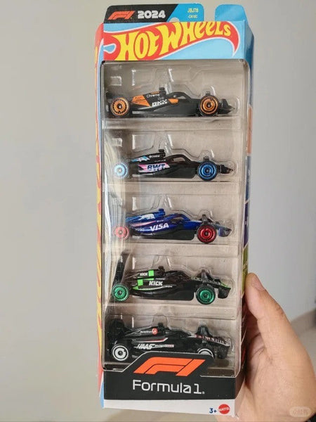 Hot Wheels X Formula 1 1/64 Collectible Car Toys 5 Packs Haas F1 Team Kick Sauber F1 Team Moneygram Theme Vehicle Gifts For Fans