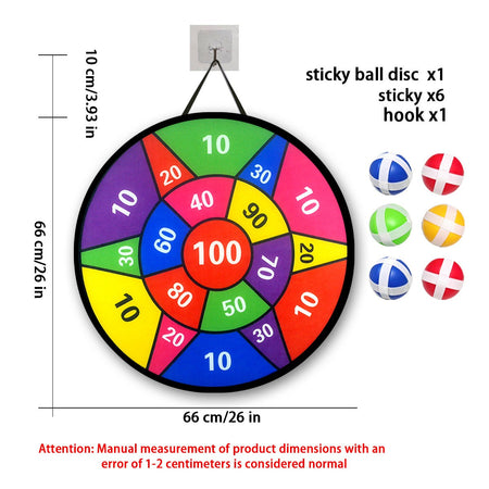 12 sticky ball dart disc sets, indoor and outdoor toys, parent-child interaction, birthday gifts, party games, supplies