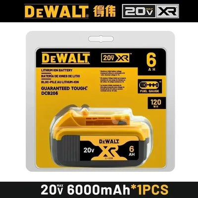 New 100% Original 6Ah 20V Original Dewalt Power Tool Battery DCB206 DCB206 20V Battery DCB205 DCB200