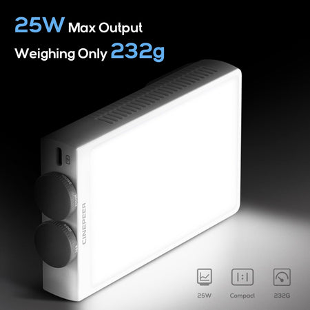 ZHIYUN Official CINEPEER CM25 25W Led Lights Bi Color Handheld Pocket Video Light Photo Lamp Fill Light Photography Lighting