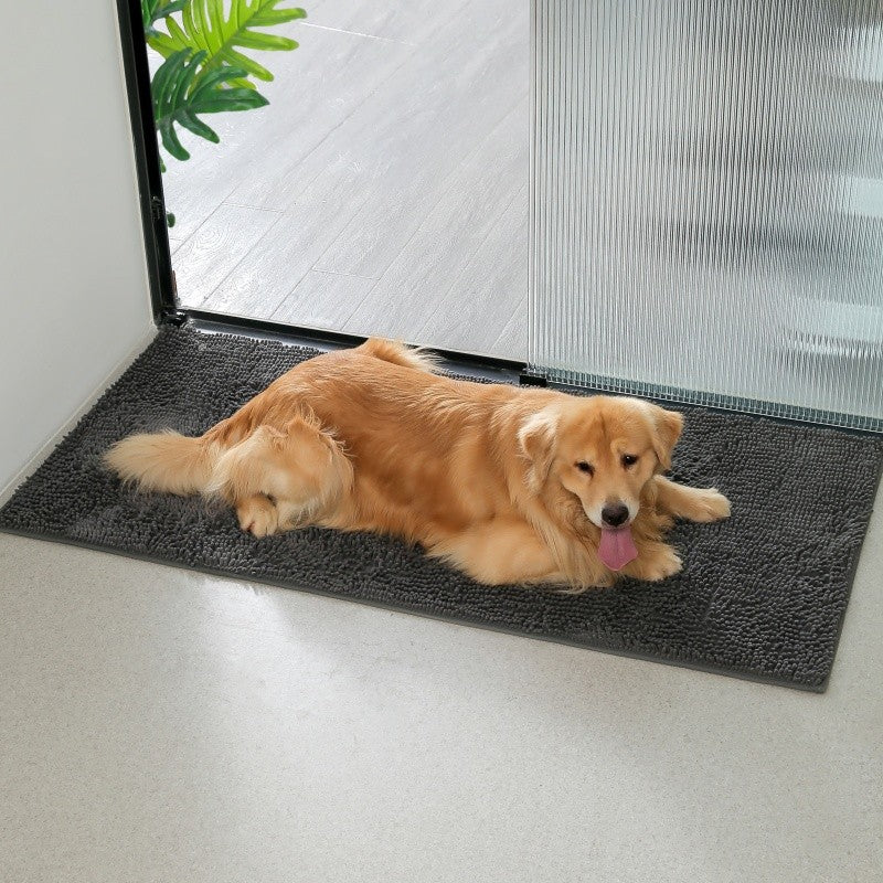Dog Door Mat For Muddy Paws, Absorbs Moisture And Dirt, Absorbent Non-Slip Washable Mat, Quick Dry Microfiber, Mud Mat For Dogs,