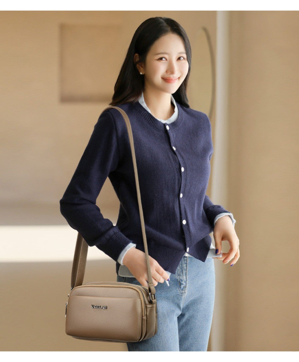 Genuine Brand Luxury Crossbody Bag Women Bags Handbags Designer Soft PU Leather Top Quality Casual Ladies Shoulder Messenger Sac