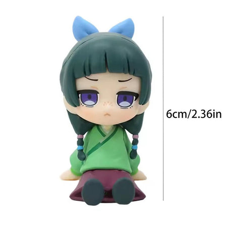 The Apothecary Diaries Maomao Jinshi Q Version Mini Figure Anime Periphery Kawaii Sitting Toys Desktop Car Ornaments Model Gifts