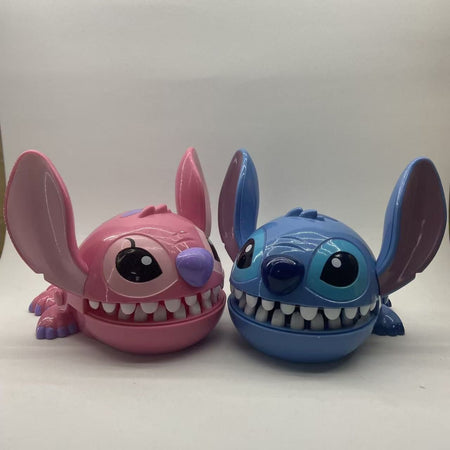 Disney Stitch Bite Finger Toy, Funny Push Teeth Dentist Game, Anime Model Figure for Kids Baby, Christmas Birthday Gifts
