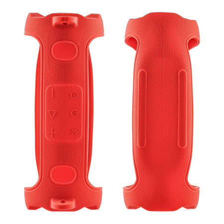 Portable Bluetooth Speaker Carry Silicone Case,Soft Protective Sleeve Cover with Shoulder Strap for JBL Charge 6 Speaker