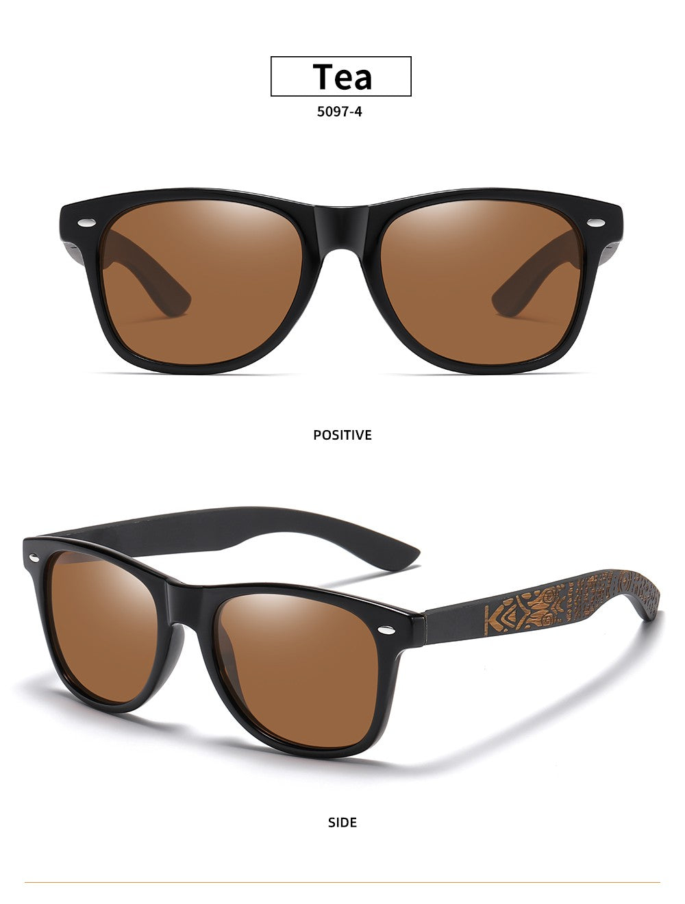 GM Brand Wooden Bamboo Polarized Men's Sunglasses Oval Frame Sun glasses Women Sun glass S5097es Male Oculos de sol Masculino