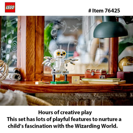 LEGO 76425 Harry Potter Hedwig at 4 Privet Drive, Buildable Fantasy Toy with a Harry Potter Owl Figure,  Gift Idea and Kids