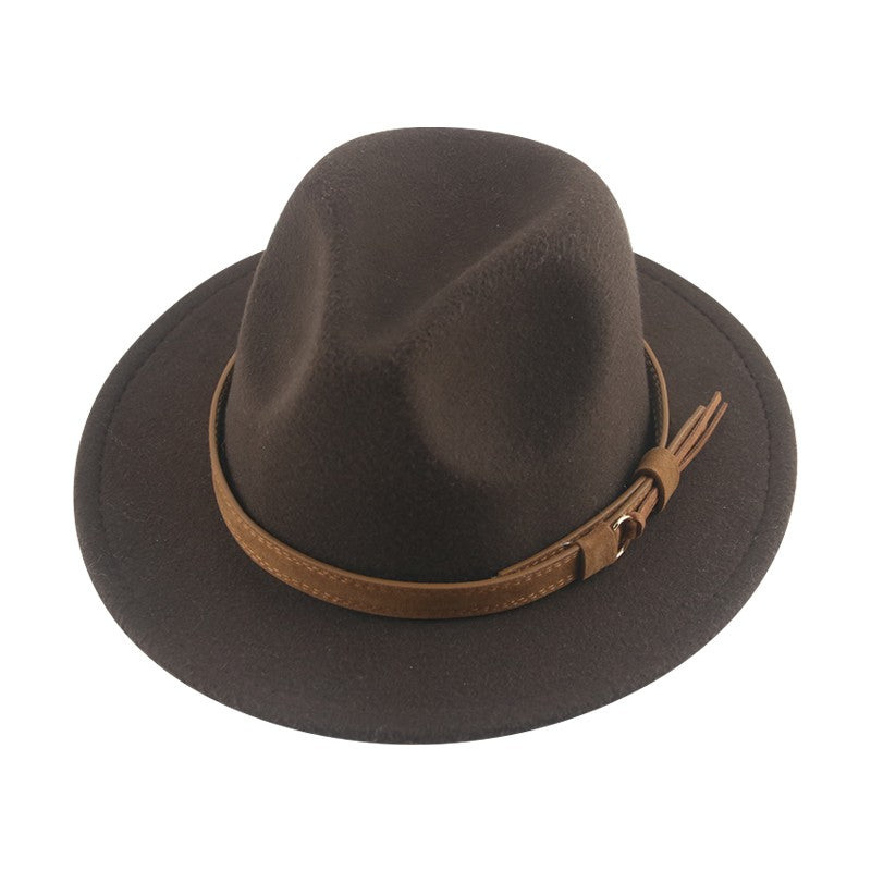 Hats for Women Fedoras Girls Hat Boys Hat Felted Kids Baby Caps Small 52cm 54cm Belt Wedding Cute Kid Fedoras Sombreros De Mujer