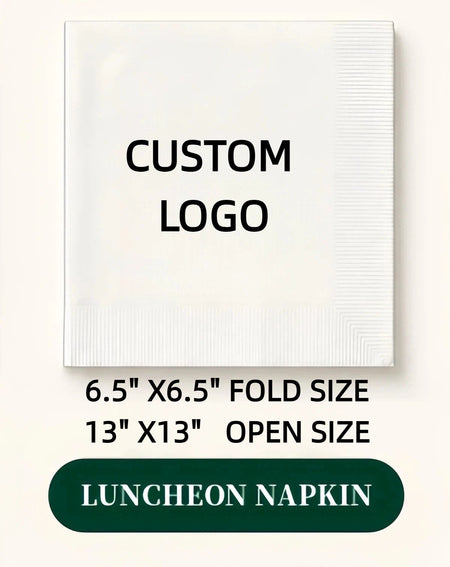Hallowmas Custom Napkins Logo Personalized Photo Text Cocktail 3-Ply Paper Napkins for Wedding Bar Baby Shower Birthday Party
