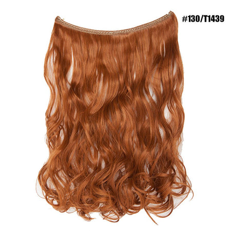 BENEHAIR Synthetic Invisible Wire No Clips In Hair Extensions Secret Fish Line Hairpieces Hair Extensions Fake Hair For Women