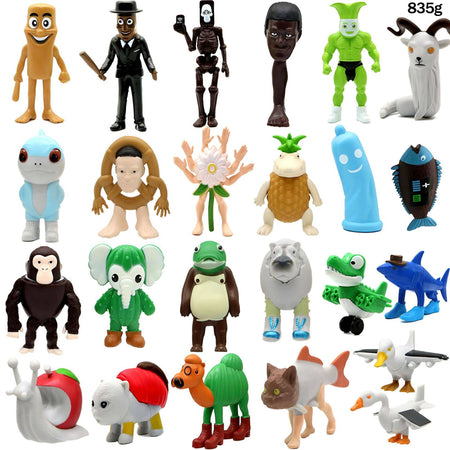 Italian Brainrot Tung Sahur Figure Toy Tralalero Tralala Figures Bombardino Crocodilo Shimpanzini Bananini Model Decor Doll Gift