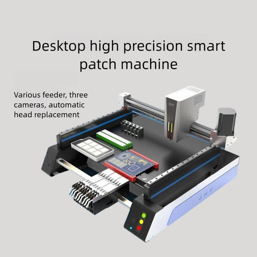 High-speed Fully Automatic Triple Vision Camera Desktop SMT Machine 220V / 110V SMT Pick And Place Machine Chip Mounter LED SMD