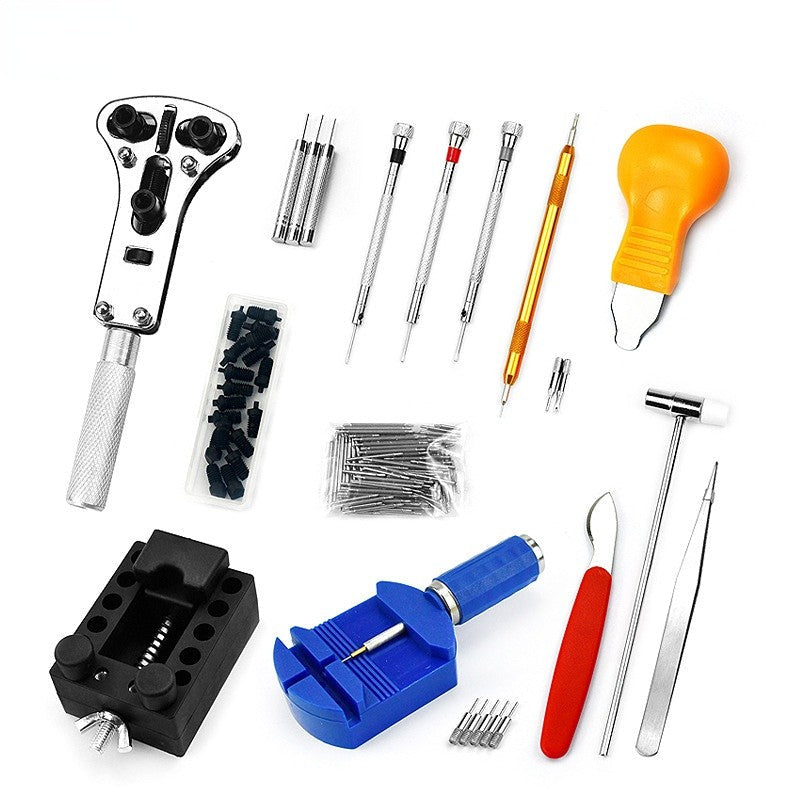 Watch Repair Tool Kit Watch Link Pin Remover Shell Opener Spring Bar Remover Clock Battery Replacement Strap Needle Set Accessor