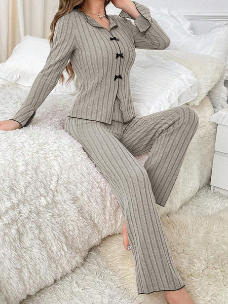 Sleepwear Women Pajama Set Woman Women's Home Clothes Trousers Sets Women's Pajamas Summer Pijama Wear Long Sleeve Sleep Lounge